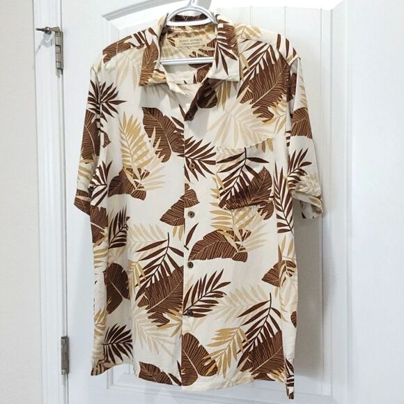 Island Republic A Declaration Style Men's Button-Down Silk Blend Shirt,  Large - Picture 1 of 6